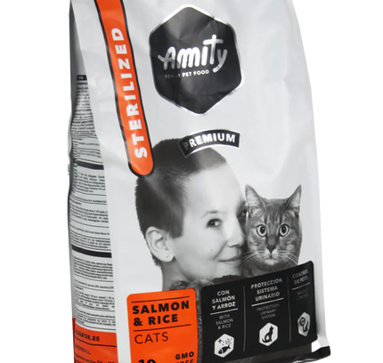 Amity Salmon & Rice Cats Sterilized 10kg