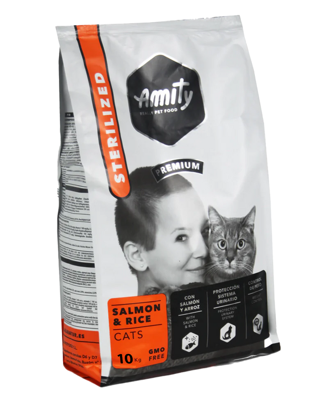 Amity Salmon & Rice Cats Sterilized 10kg