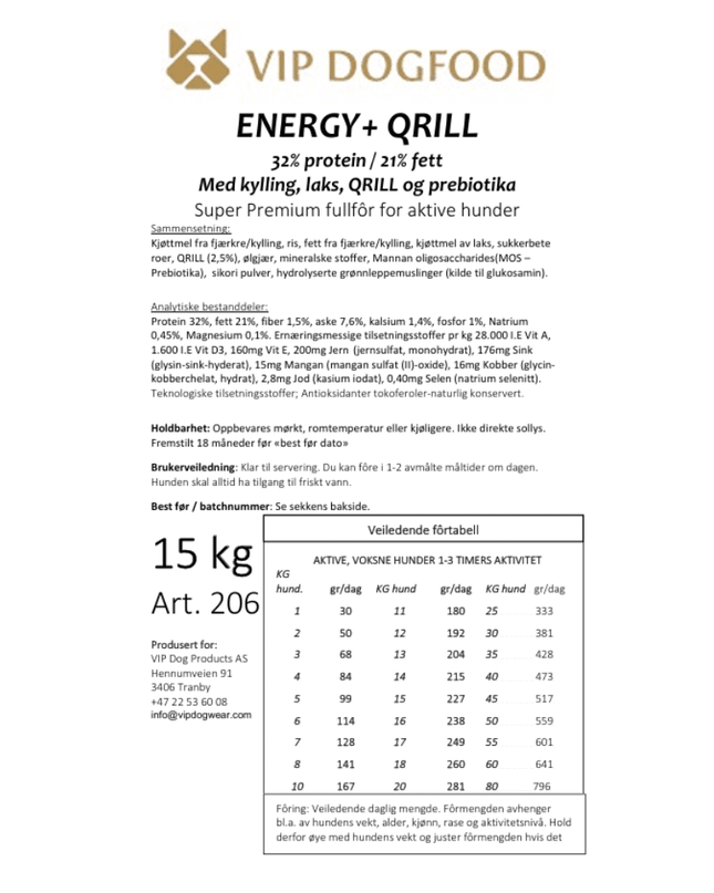 V.I.P Energy+ Qrill 15kg
