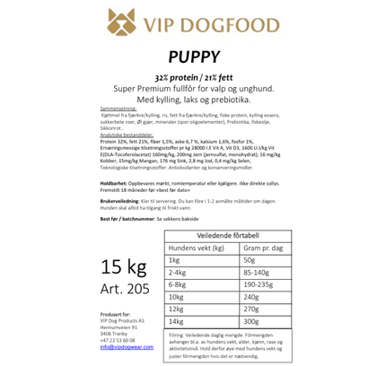V.I.P Puppy 15kg