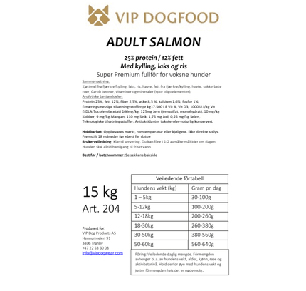 V.I.P Adult Salmon 15kg