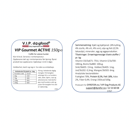 V.I.P Gourmet ACTIVE 150g