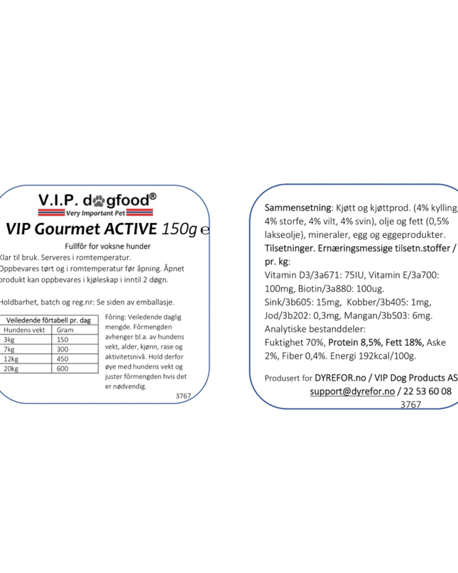 V.I.P Gourmet ACTIVE 150g