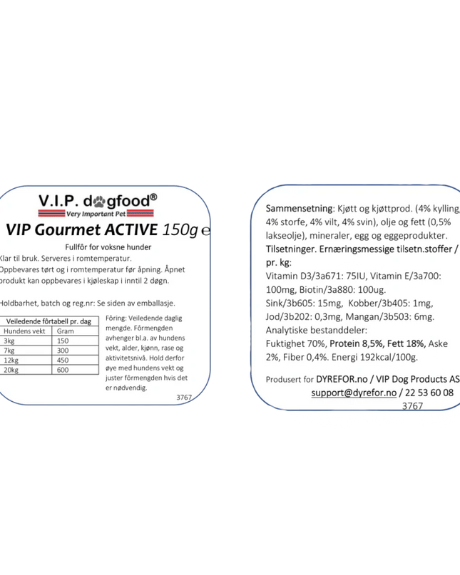 V.I.P Gourmet ACTIVE 150g