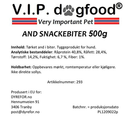 V.I.P. And snackebiter 500 g