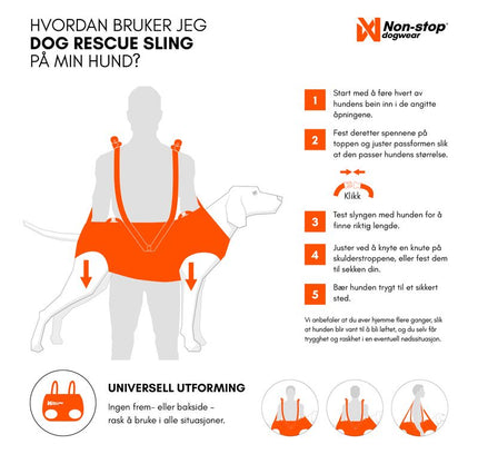 Dog rescue sling